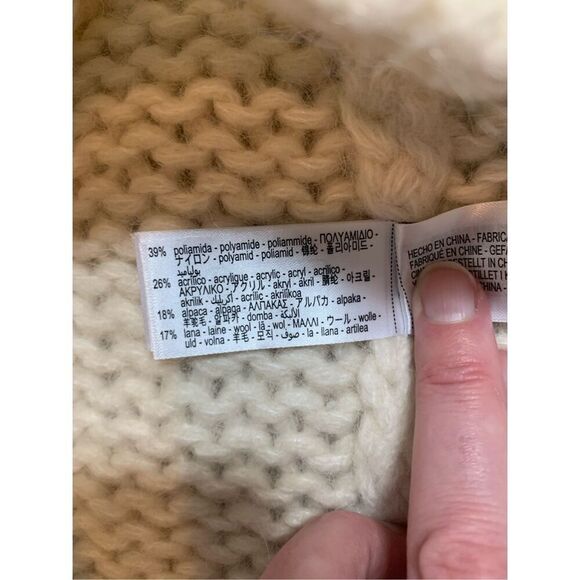 NWT Zara chunky knit wool blend sweater vest Medium - Picture 5 of 7